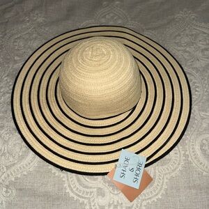 NWT Shade & Shore Women's Packable Paper Straw Floppy Hat